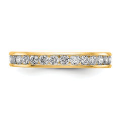 14K Lab Grown Diamond Polished 1ct Channel Set Eternity Band