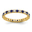 14K Lab Grown Diamond VS/SI GH & Cr Blue Sapp Eternity Band