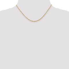 14K 2.0mm D/C Extra-Light Rope Chain