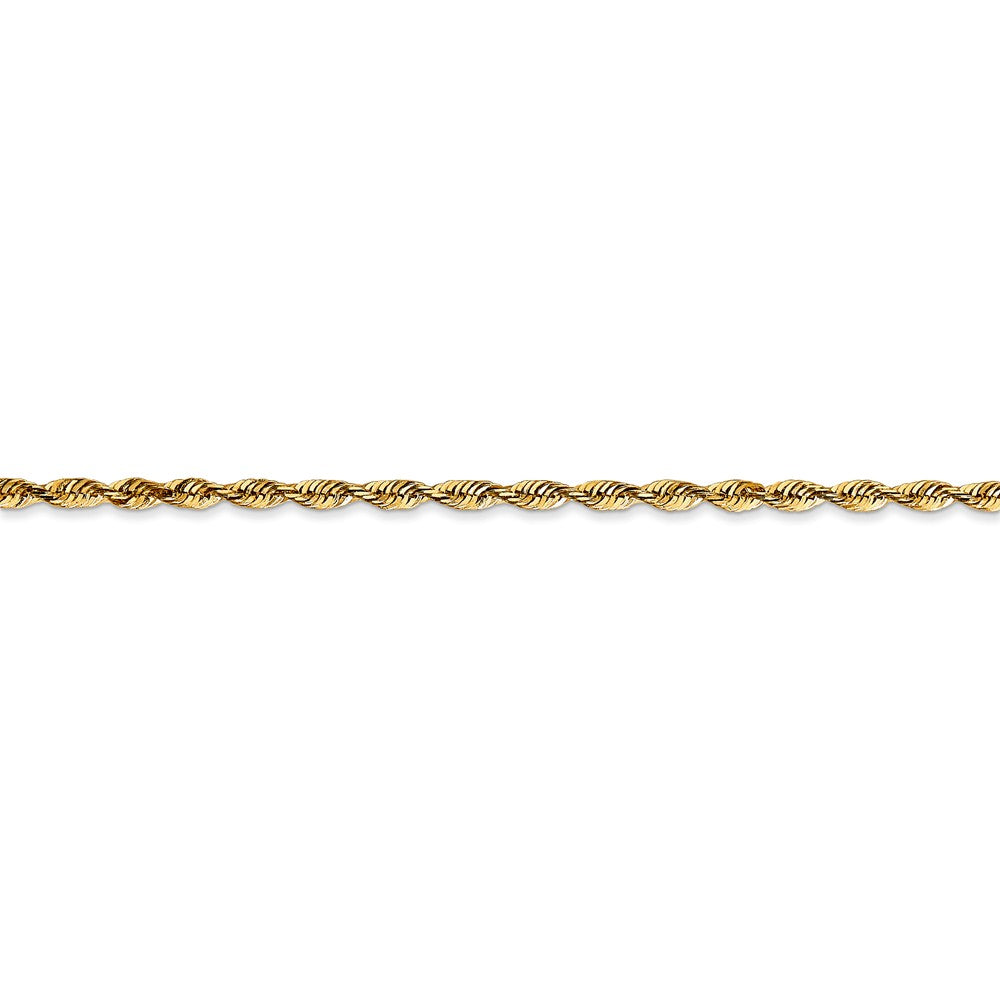Sophia Jewelers 14K Gold Figaro Necklace with Diamond Cut Elegance