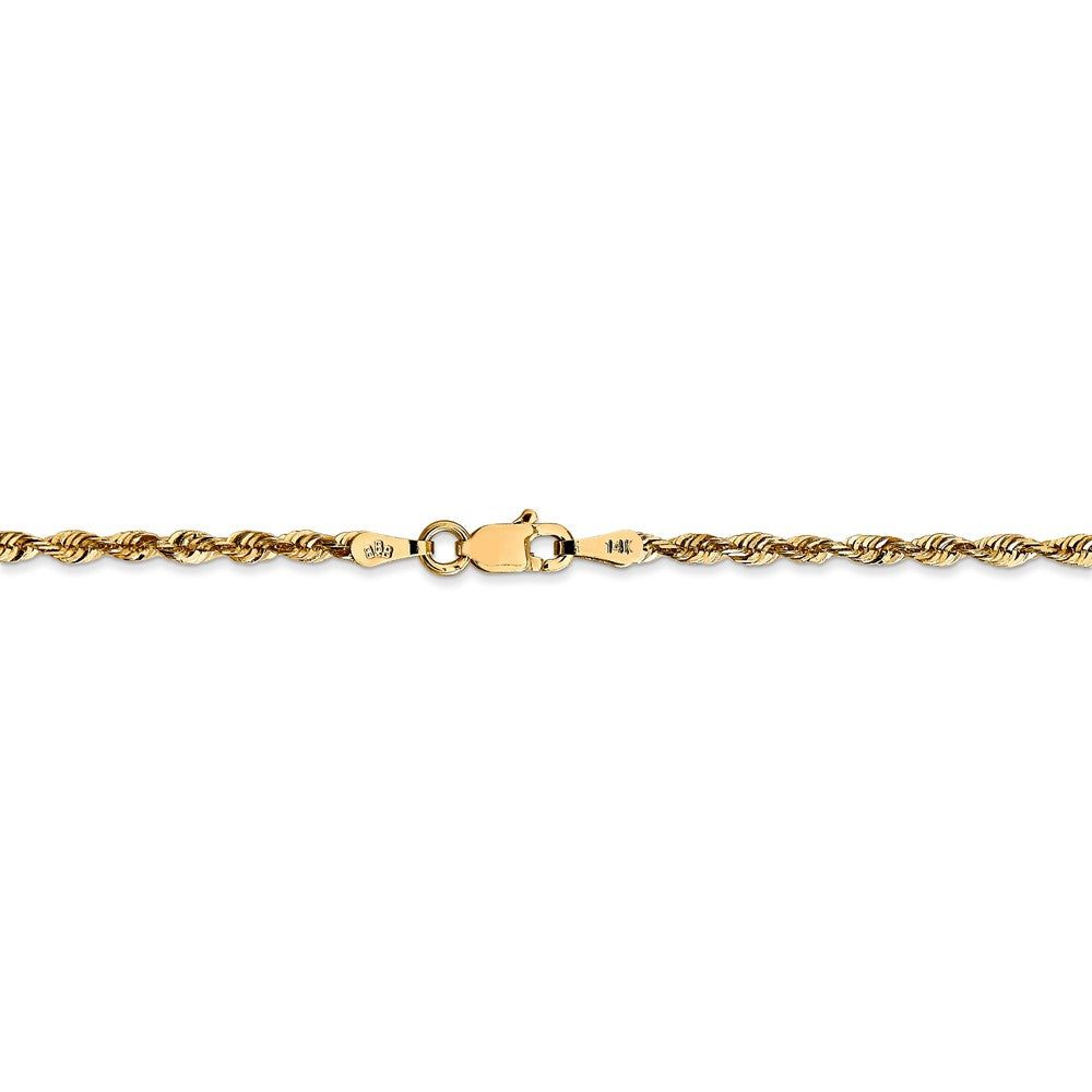 Sophia Jewelers 14K Gold Figaro Necklace with Diamond Cut Elegance