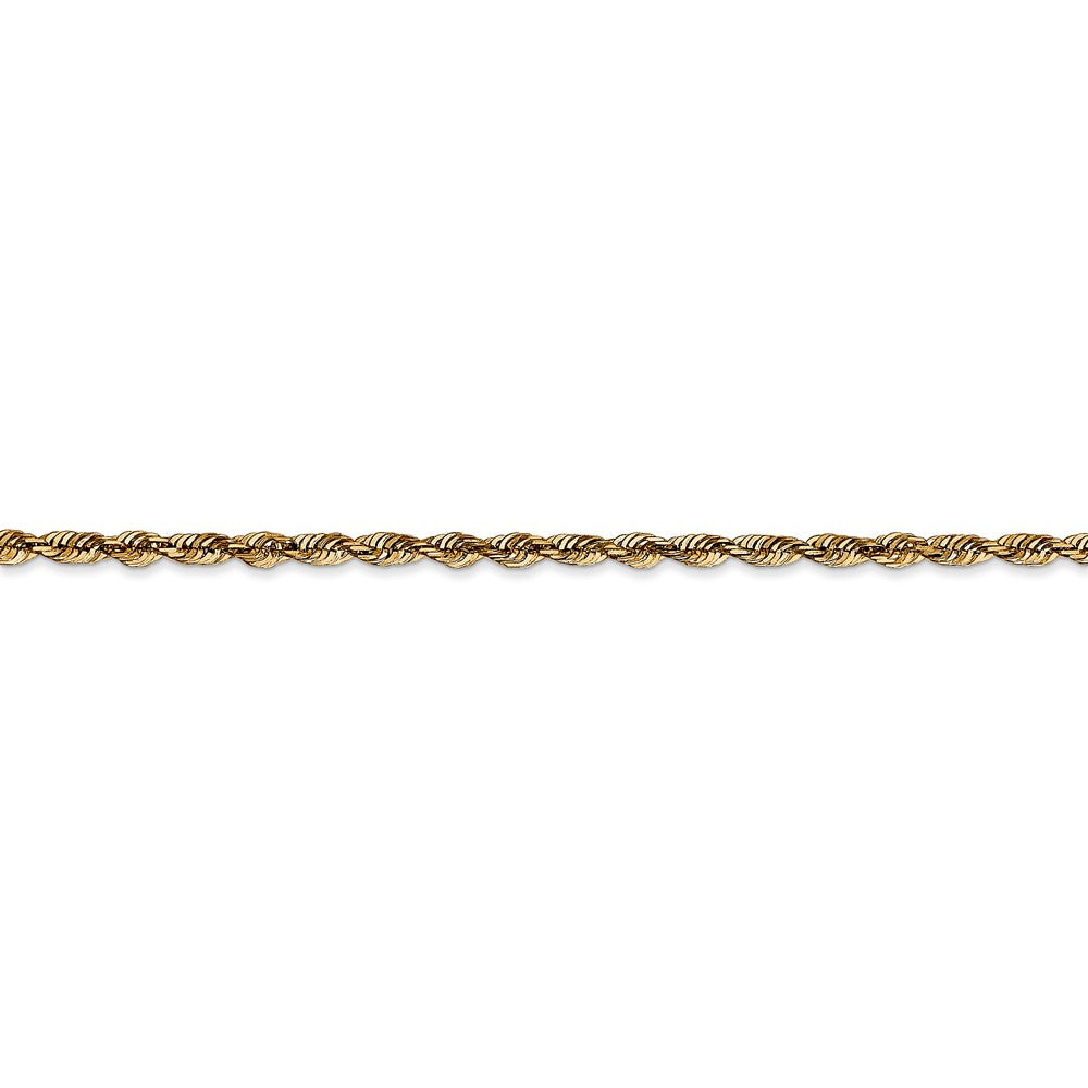 Sophia Jewelers 14K Gold Diamond-Cut Rope Chain Necklace Elegant and Lightweight
