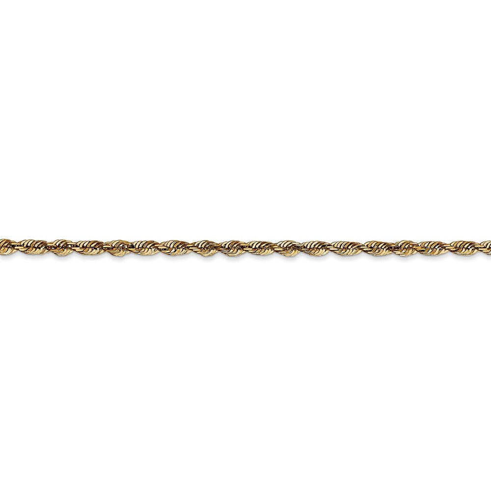 14K 2.5mm D/C Extra-Light Rope Chain