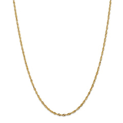 Sophia Jewelers 14K Gold Diamond-Cut Rope Chain Necklace Elegant and Lightweight