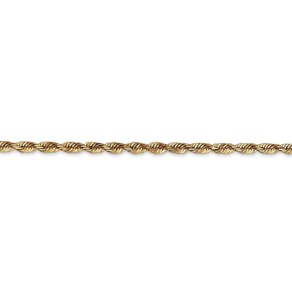 Sophia Jewelers 14K Gold Extra-Light Diamond-Cut Rope Necklace