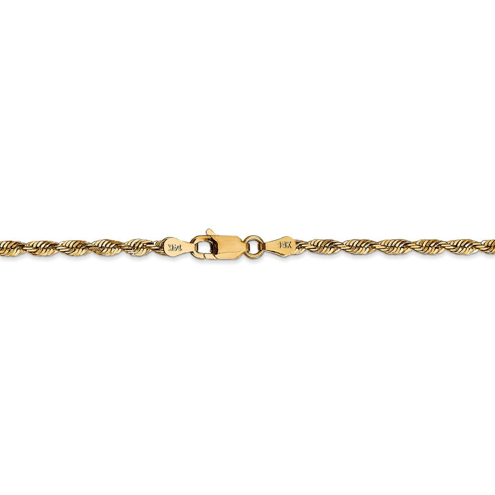 14K 2.75mm D/C Extra-Light Rope Chain