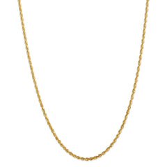 Sophia Jewelers 14K Gold Extra-Light Diamond-Cut Rope Necklace
