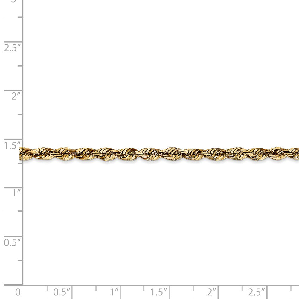 14K 4mm D/C Extra-Light Rope Chain