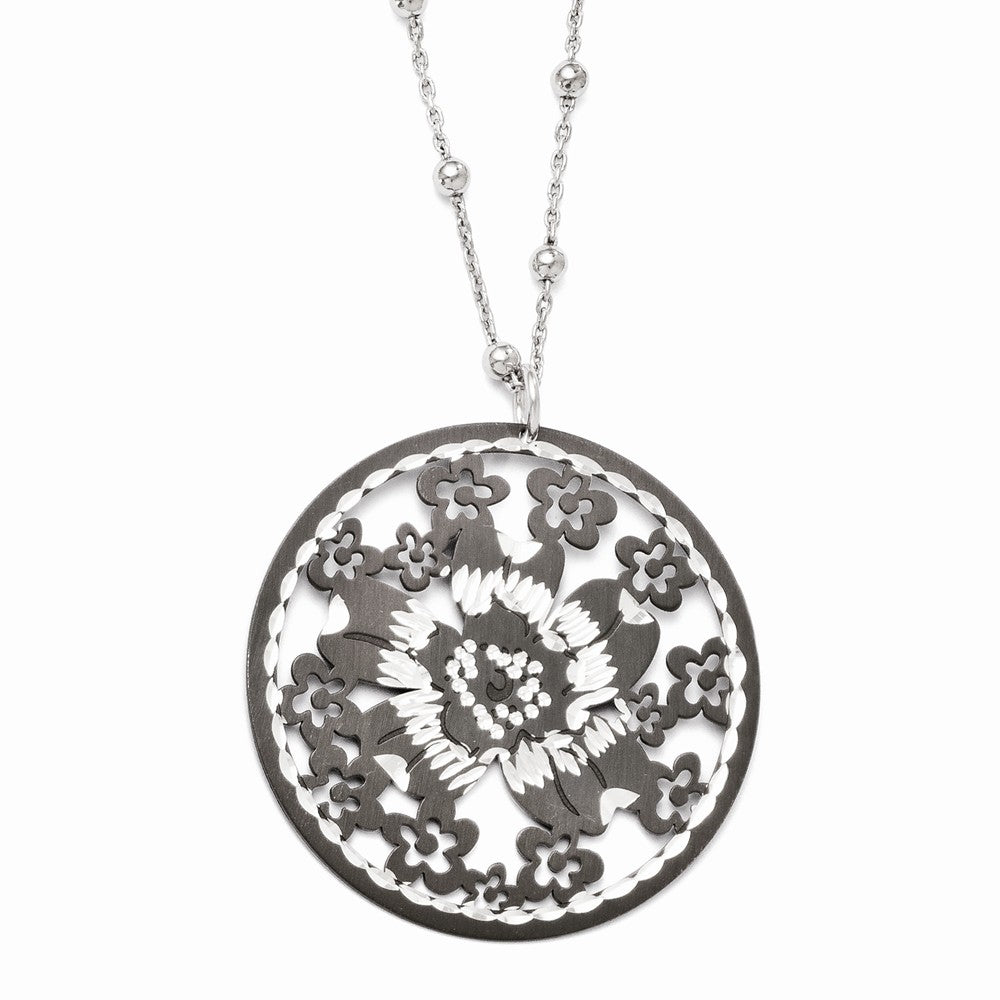 Leslie's Sterling Silver and Ruthenium-plated Necklace Main image