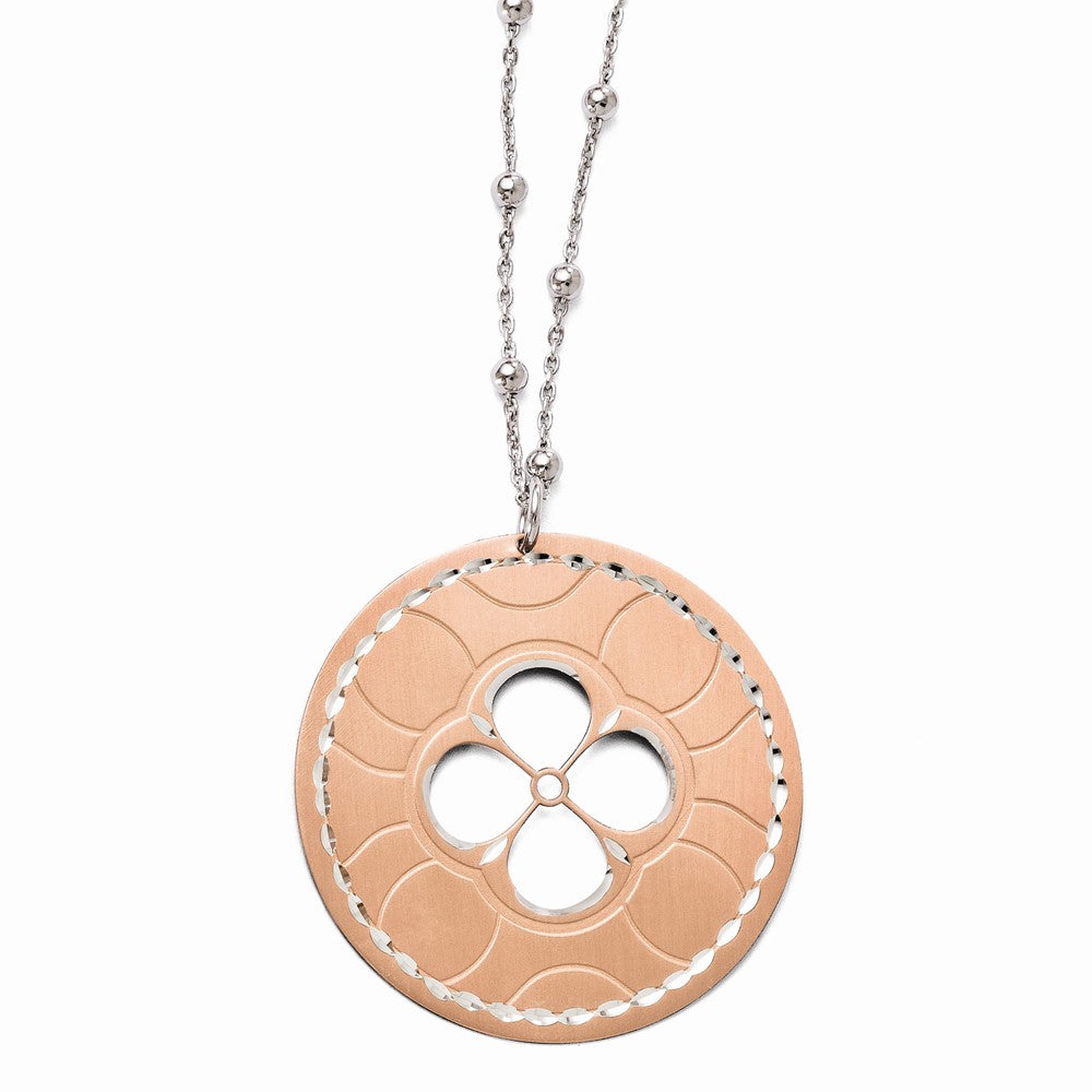 Leslie's Sterling Silver and Rose Gold-plated Necklace