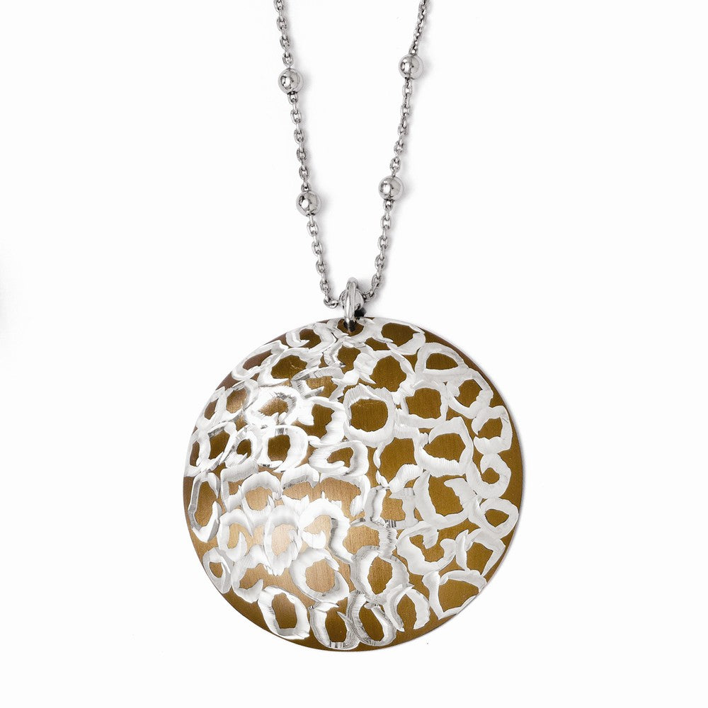 Leslie's Sterling Silver w/ Chocolate Rhodium Necklace Main image