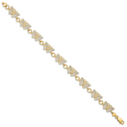 14k w/Rhodium Butterfly Bracelet