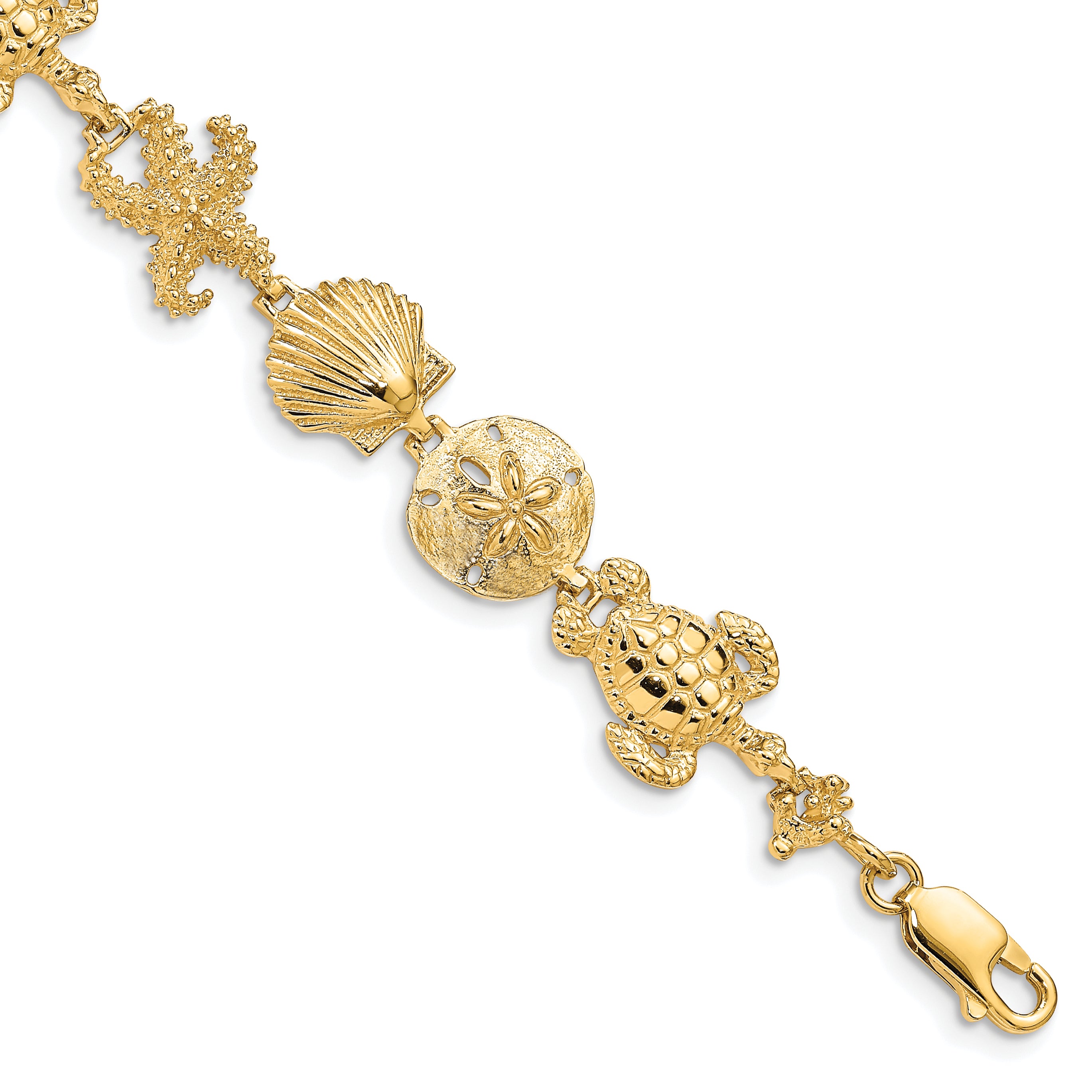 14k Sea Life Theme Bracelet Main image