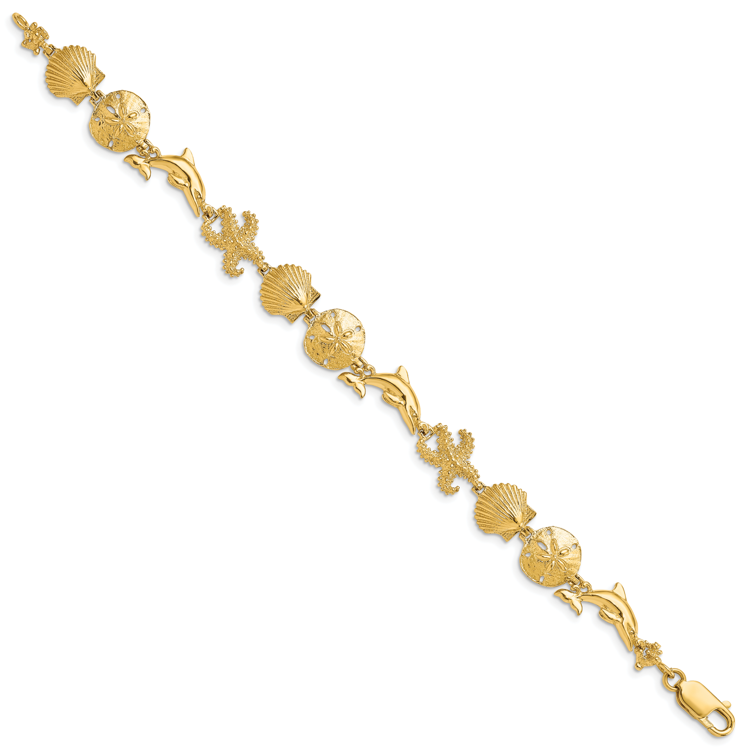 14k Seashore Theme Bracelet Secondary image
