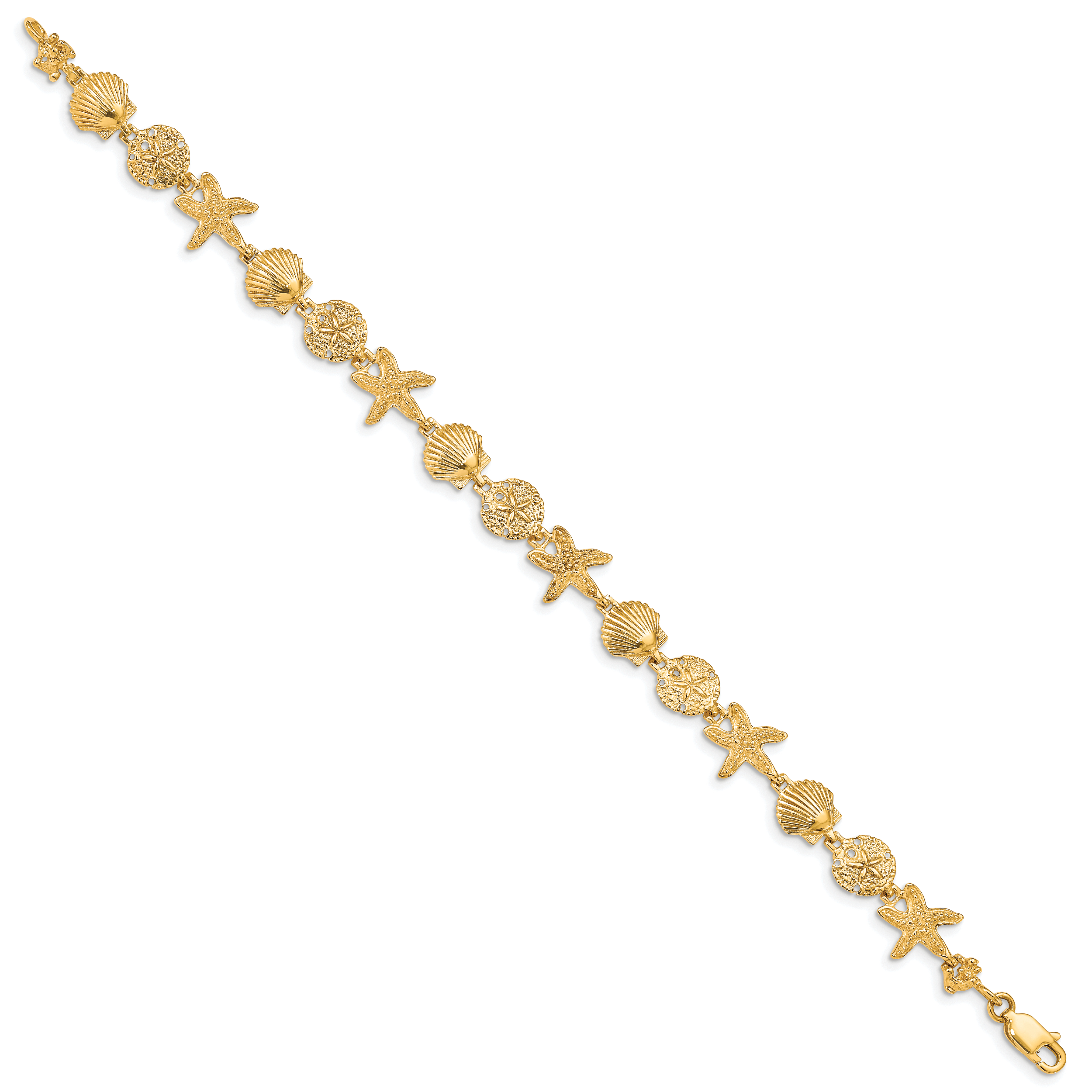 14k Seashell Theme Bracelet Secondary image
