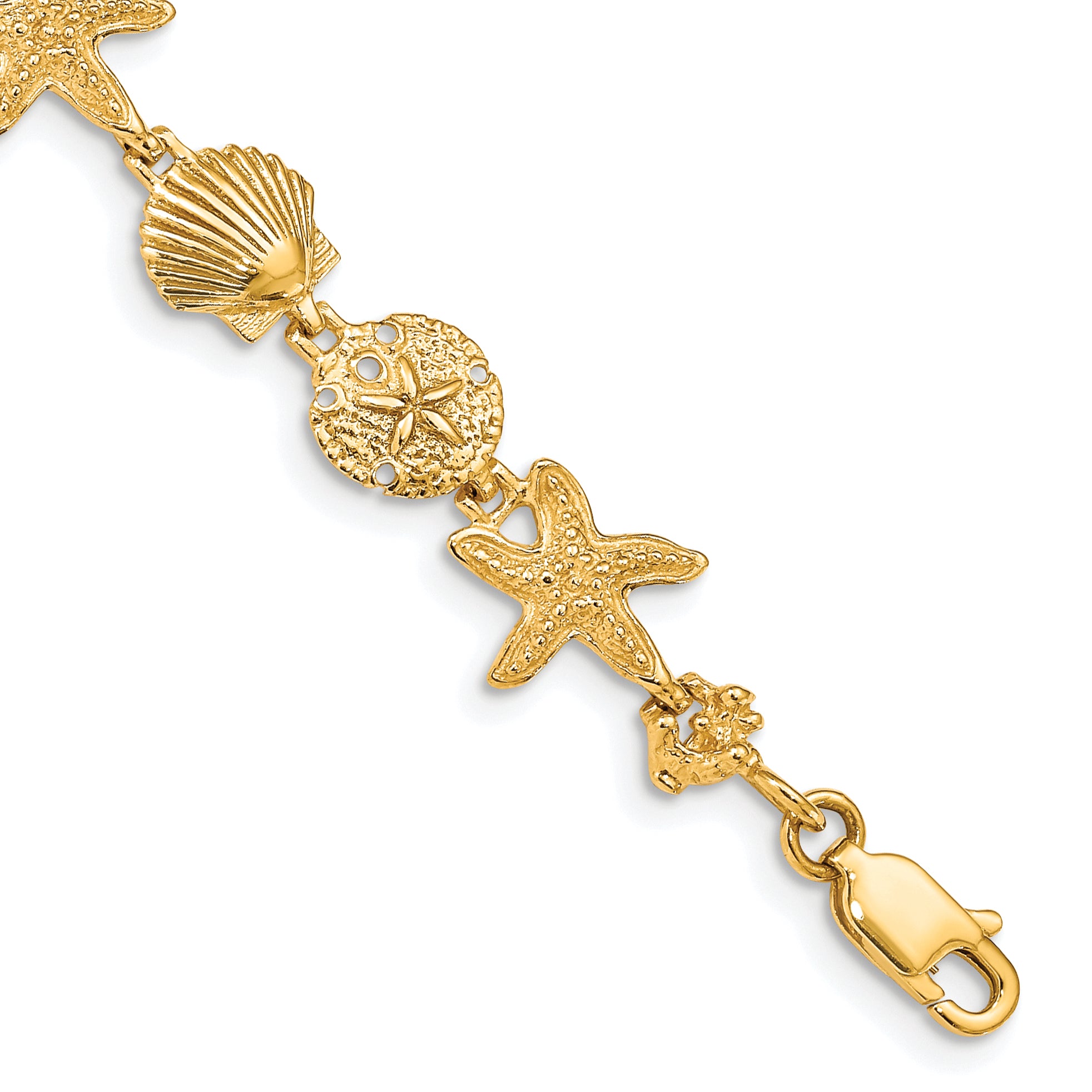 14k Seashell Theme Bracelet Main image