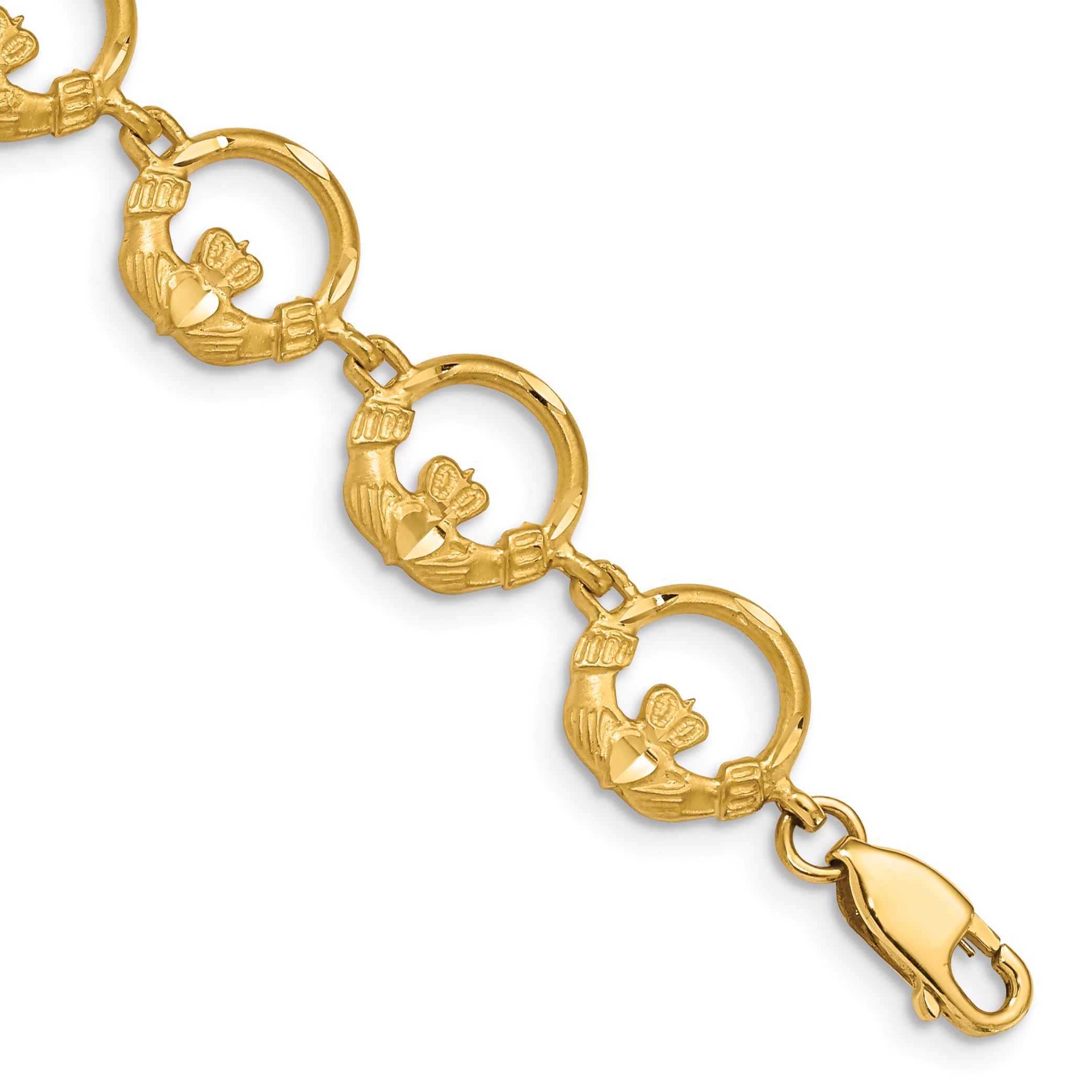 14K Claddagh Bracelet Main image