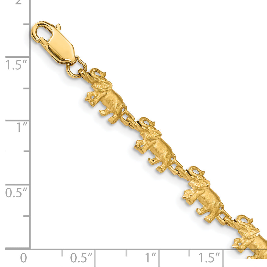 14K Elephant Bracelet