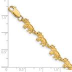 14K Elephant Bracelet