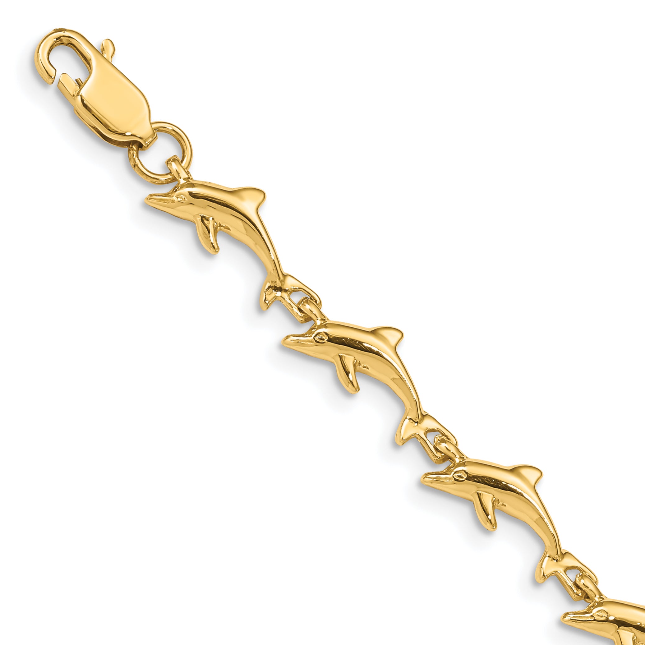 14K Dolphin Bracelet Main image