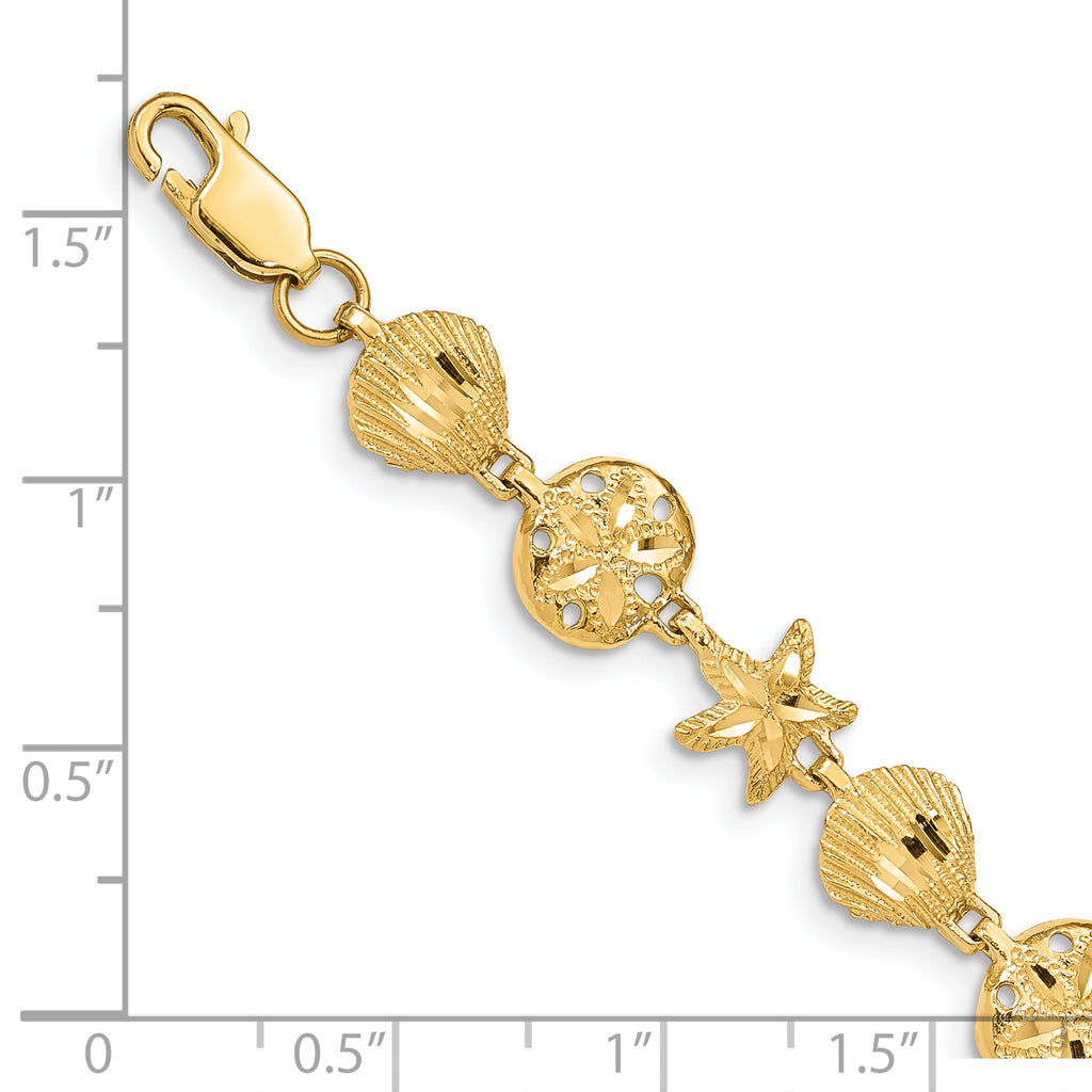 14K Sea Life Bracelet