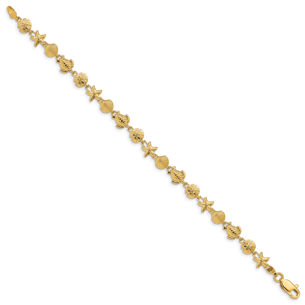14k Sea Life Bracelet