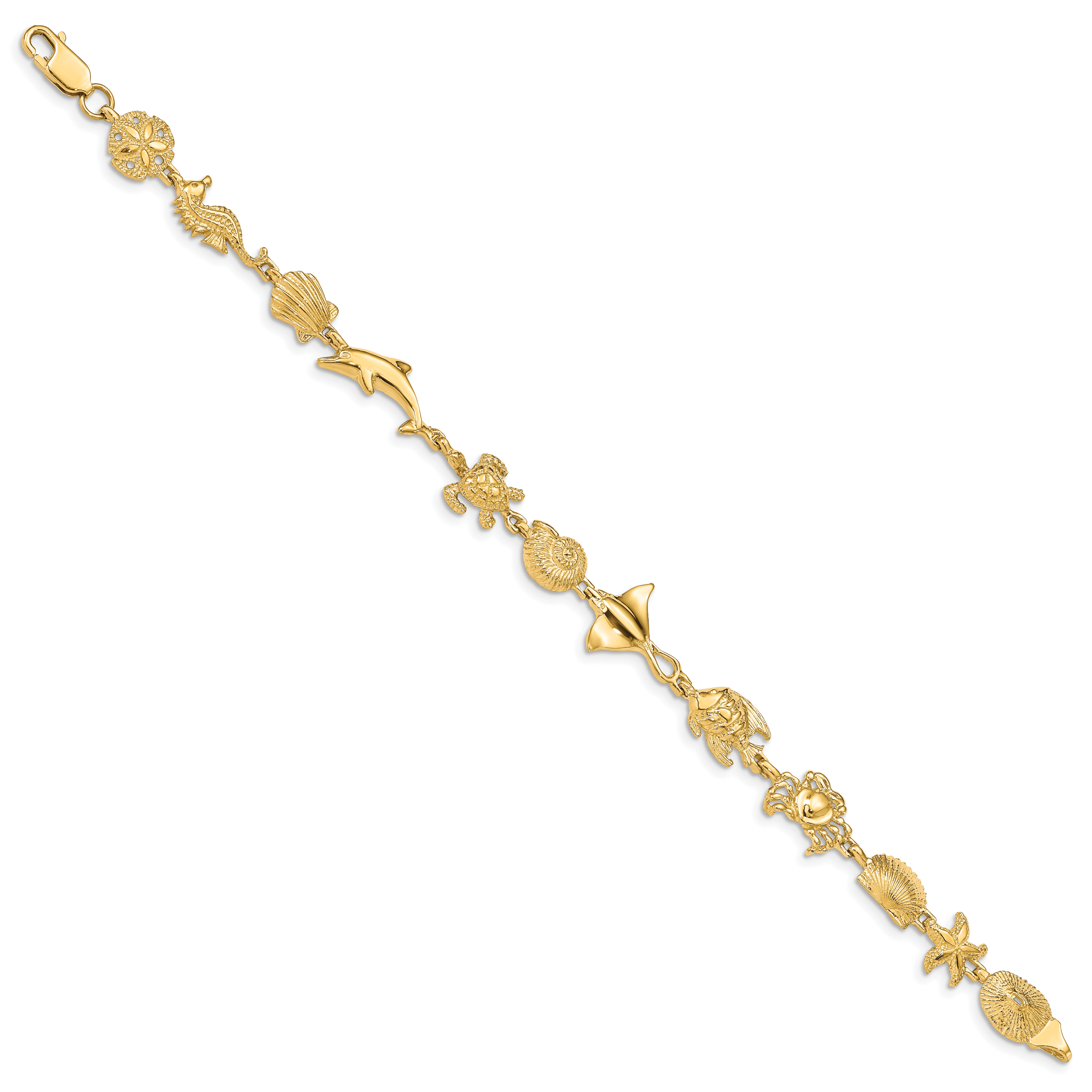 14K Sea Life Bracelet Secondary image