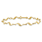 14k Diamond-cut Bracelet