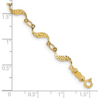 14k Diamond-cut Bracelet