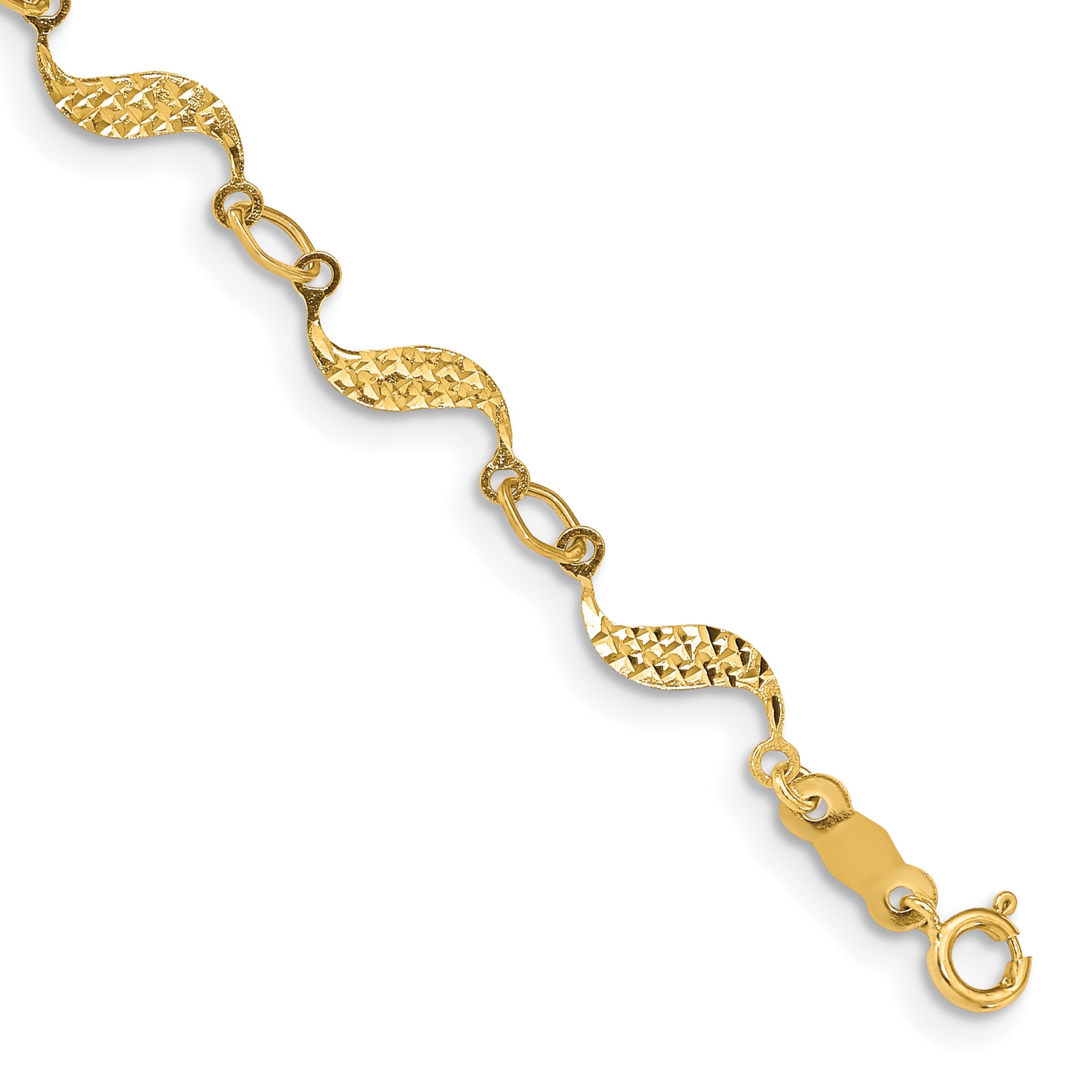 14k Diamond-cut Bracelet Main image