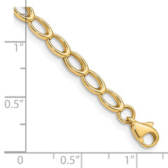 14K Gold Polished Open Link Bracelet