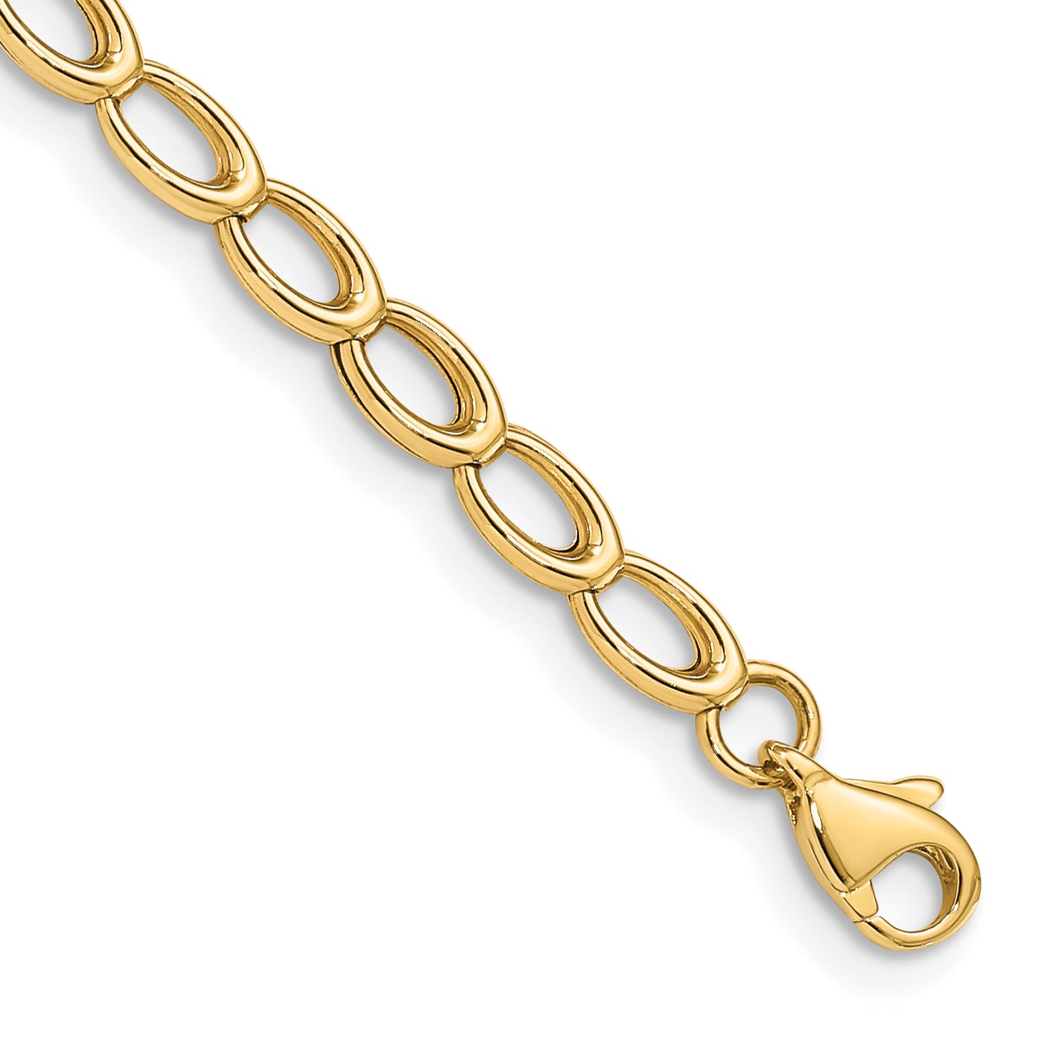 14K Gold Polished Open Link Bracelet Main image