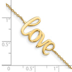 14K Polished LOVE Bracelet