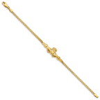 14K Polished Claddagh Bracelet