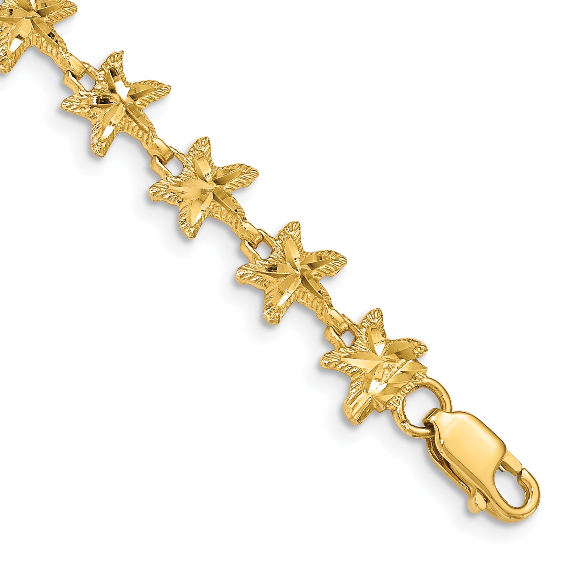 14K Starfish Bracelet Main image