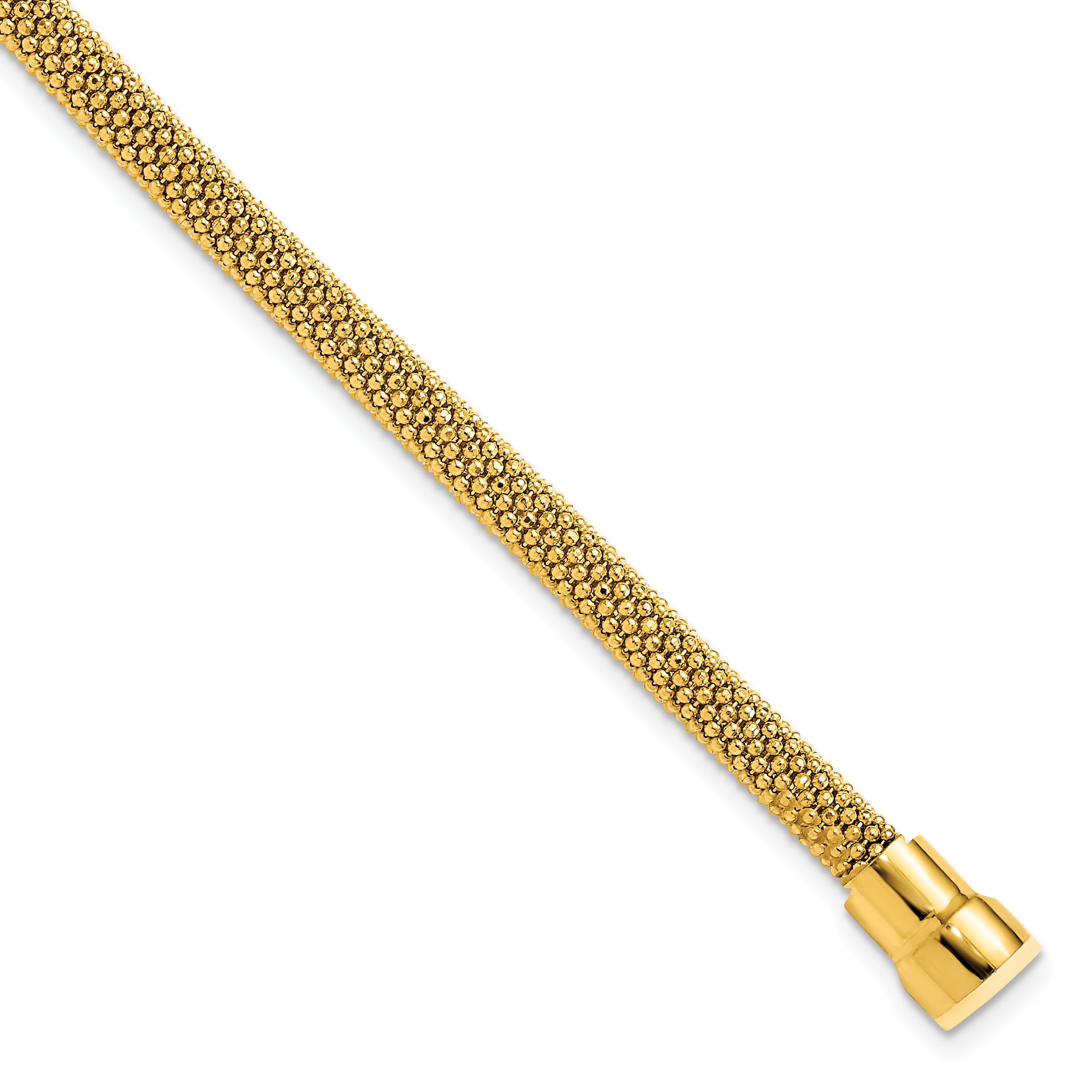 Sterling Silver Gold-tone 18K Flash-plated Magnetic Bracelet Main image