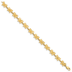 14k Butterfly Bracelet - 7