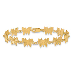 14k Butterfly Bracelet - 7