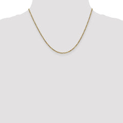 14K Gold Sapphire Figaro Chain Necklace with Pendant Elegant and Solid