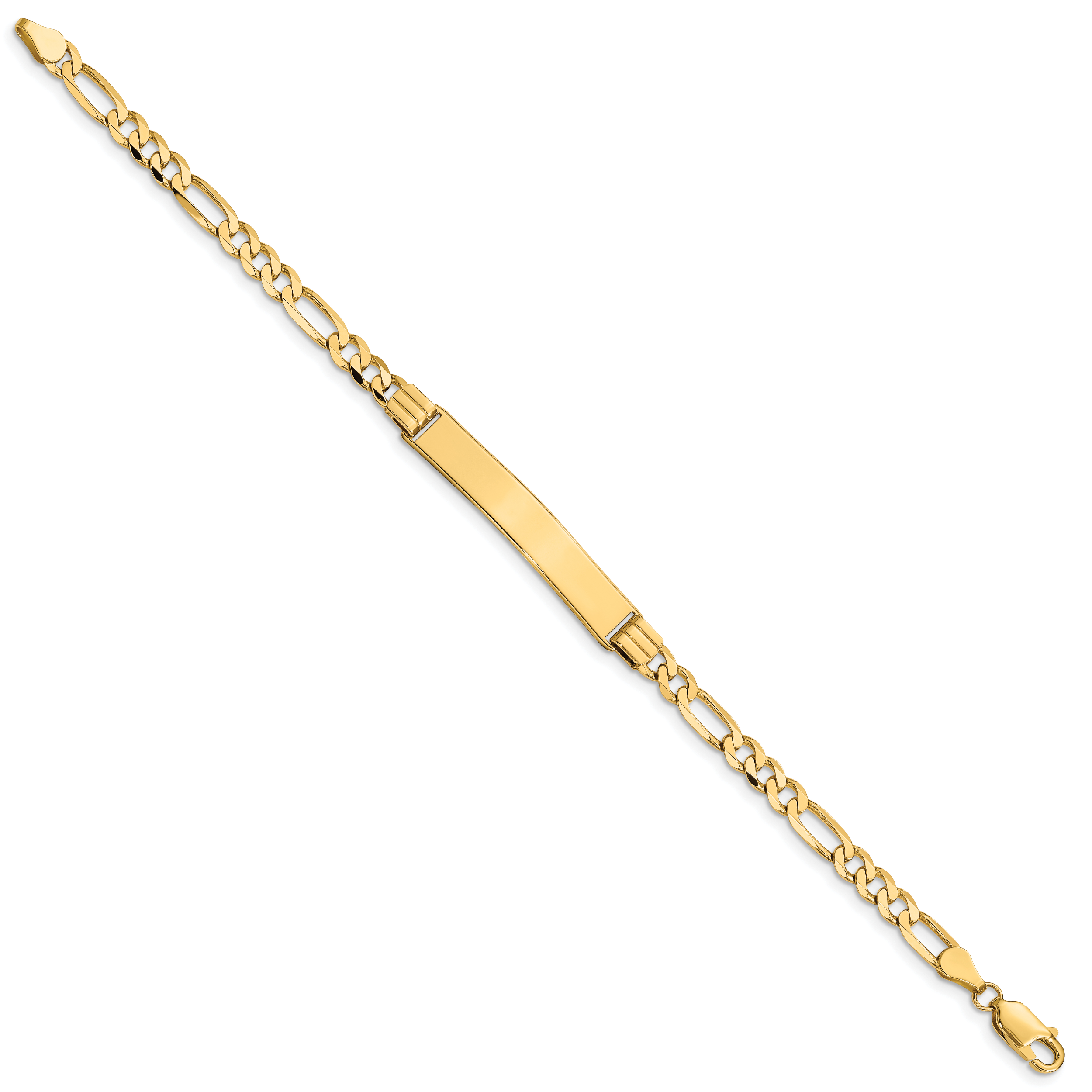 14k Figaro ID Bracelet