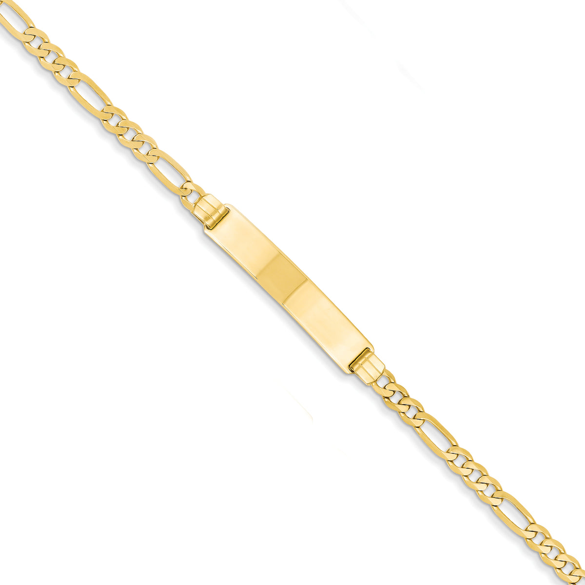 14k Figaro ID Bracelet