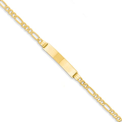14k Figaro ID Bracelet