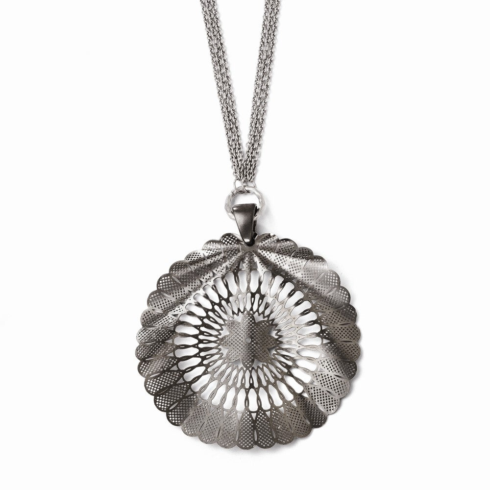Leslie's Sterling Silver Ruthenium-plated Necklace Main image