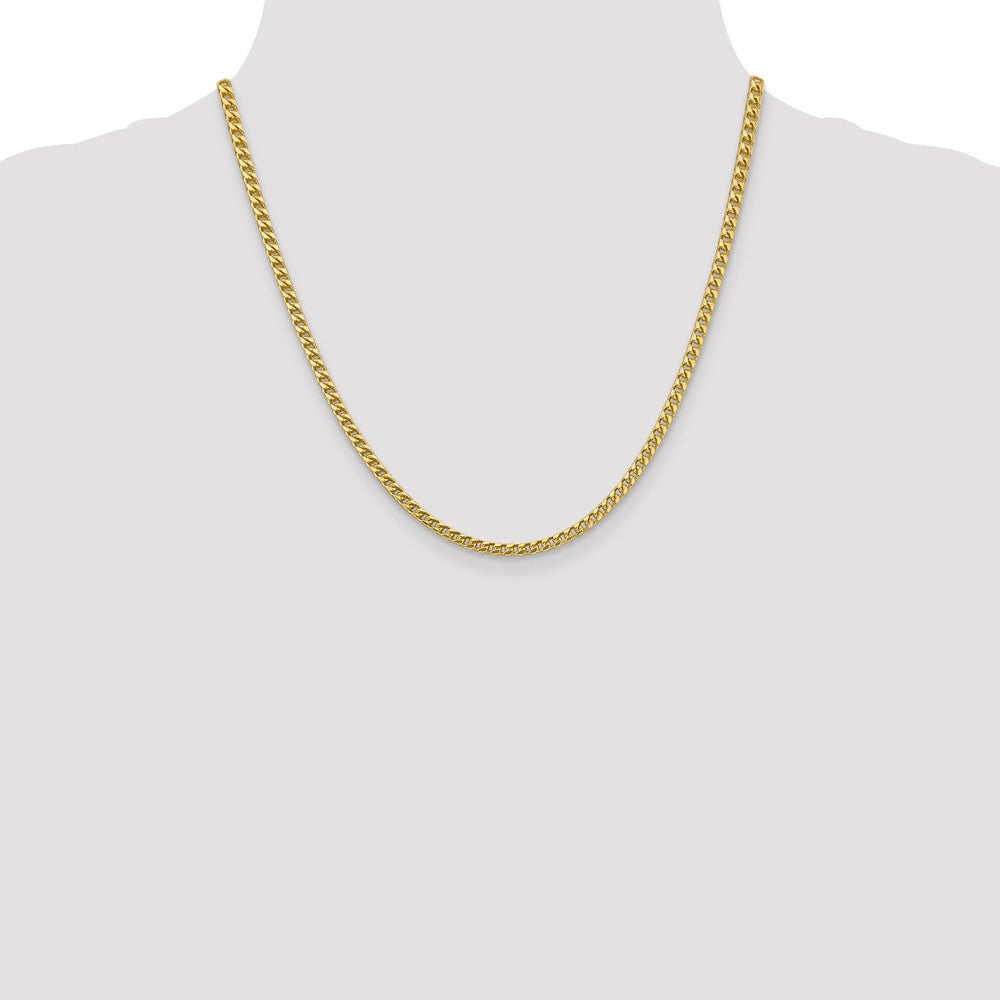 Sophia Jewelers 14K Gold 3mm Franco Chain Necklace - Handcrafted Elegance