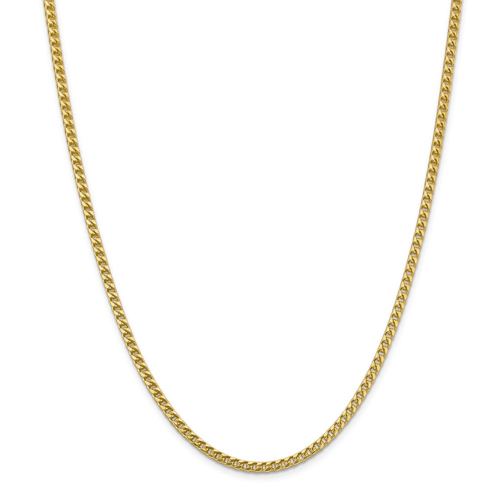Sophia Jewelers 14K Gold 3mm Franco Chain Necklace - Handcrafted Elegance
