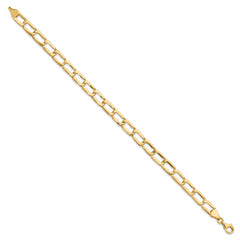 14k Polished Link Bracelet - 8.5
