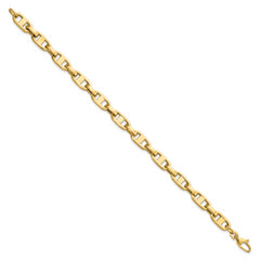 14k Fancy 8.5in Link Bracelet - 8.5