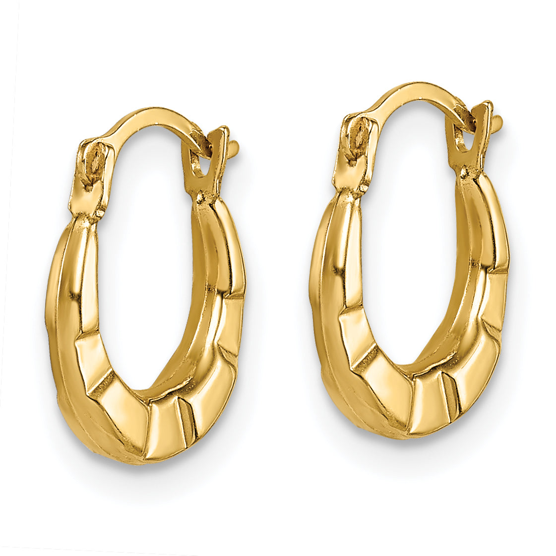 14k Madi K Hoop Earrings Secondary image