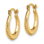 14k Madi K Textured Hoop Earrings