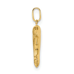 14k Madi K Polished 3-D Dolphin Pendant